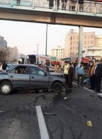 تصادف خونین ۲ خودرو در بزرگراه یادگار امام