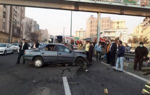 تصادف خونین ۲ خودرو در بزرگراه یادگار امام