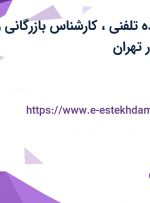 استخدام فروشنده تلفنی، کارشناس بازرگانی و طراح وبسایت در تهران