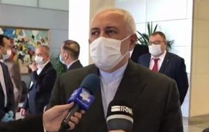 ظریف در بدو ورود به تاجیکستان: هدف ایران برقراری صلح پایدار در افغانستان است