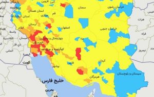 قرمز شدن ۵ شهرستان و نارنجی شدن ۸ شهرستان جدید از فردا