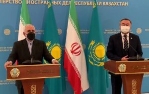 ابراز امیدواری ظریف درباره مذاکرات ترسیم خط مبدا دریای خزر/ ایران مسیر دسترسی قزاقستان به آبهای بین‌المللی