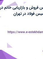 استخدام کارشناس فروش و بازاریابی خانم در شرکت عظیم آرسیس فولاد در تهران