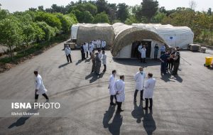 برپایی بیمارستان صحرایی ارتش در قزوین
