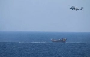 آمریکا یک محموله تسلیحاتی در دریای عرب که به سمت یمن می‌رفت را توقیف کرد