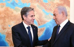 دیدار گرم بلینکن با نتانیاهو/عکس