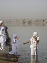 غسل تعمید کودکان مندایی در اهواز و سوسنگرد