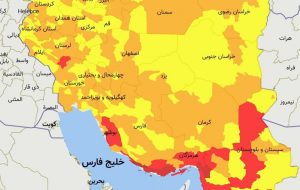 آخرین رنگبندی کرونایی شهرها / ۲۲ شهر در وضعیت قرمز بیماری