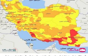 شیوع کرونا ۶۰ درصد شهرستان‌های بوشهر را قرمز می‌کند