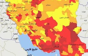 اعلام رنگ بندی جدید کرونا/۱۲۰ شهرستان در وضعیت قرمز