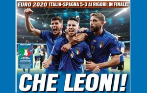 واکنش روزنامه‌های ایتالیا و اسپانیا به بازی فوتبالِ دیشب این دو تیم