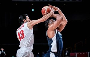 پایان کار بسکتبال ایران در المپیک با شکست مقابل فرانسه