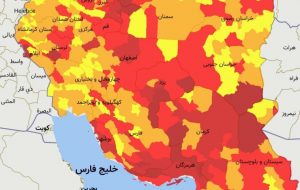 کرونای هندی در حال اوج‌گیری در کشور / ۱۶۹ شهرستان در وضعیت قرمز