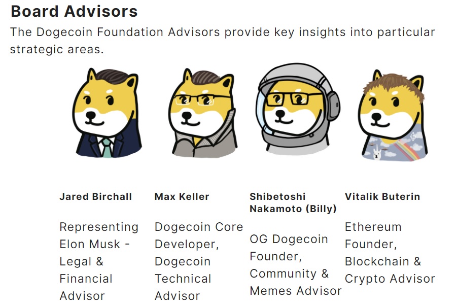 بنیاد Dogecoin با مشاور ایلان ماسک و ویتالیک بوترین اتریوم بازگشت