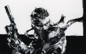 اسکار آیزاک در نقش سالید اسنیک در پوستر فیلم Metal Gear Solid