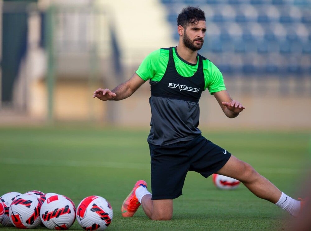 اولین تمرین نوراللهی با شباب الاهلی/عکس