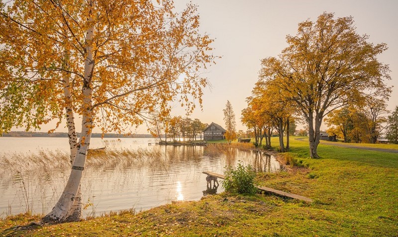 تصویری از غروب آفتاب در جزیره‌ کیژی