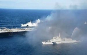 حادثه برای کشتی تجاری در دریای عمان