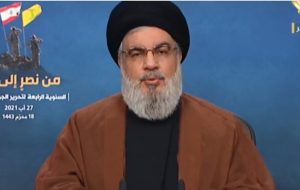 دبیرکل حزب‌الله: آمریکا برخی از سران داعش را به افغانستان منتقل کرده است