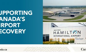 دولت کانادا از فرودگاه بین المللی جان سی مونرو همیلتون با بودجه جدید حمایت می کند