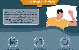 اینفوگرافیک / پنج راه ساده برای خواب راحت