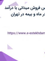 استخدام کارشناس فروش میدانی با درآمد بالای 8 میلیون در ماه و بیمه در تهران