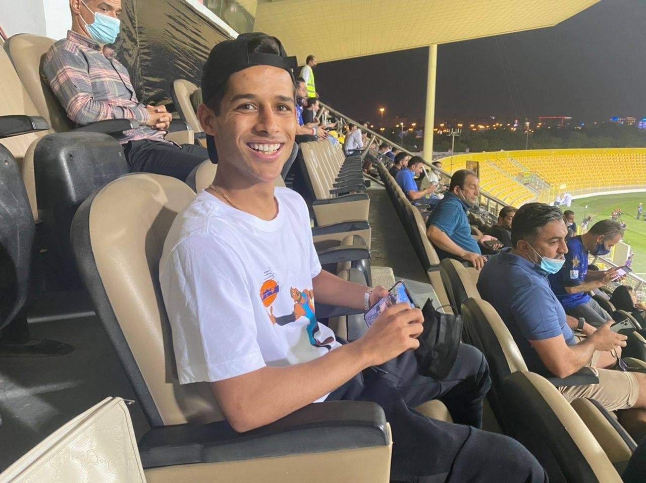 قایدی تماشاگر بازی استقلال شد/عکس