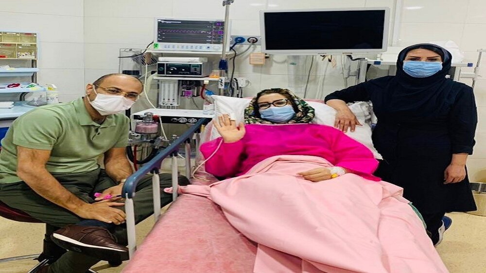 ملیکا زارعی روی تخت بیمارستان / عکس