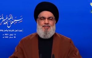 واکنش دبیرکل حزب‌الله به تشکیل کابینه لبنان/نصرالله: کشتی حامل سوخت ایران وارد سوریه شد
