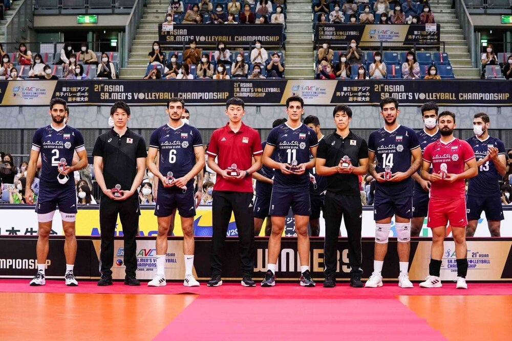 پسران والیبال ایران بربام آسیا/عکس