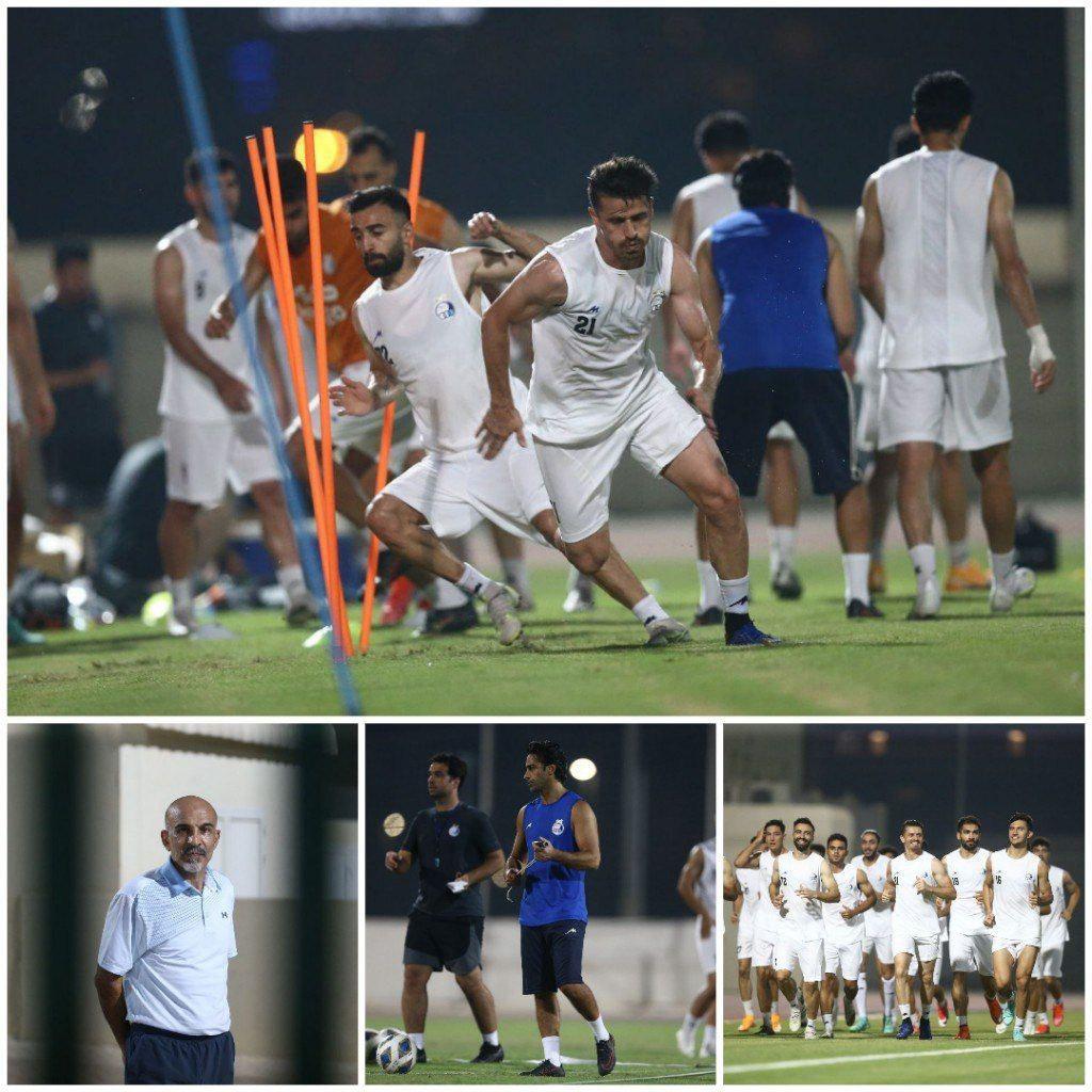 چنگیز مهمان ویژه تمرین استقلال/عکس