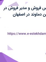 استخدام کارشناس فروش و مدیر فروش در شرکت مهان تکین دماوند در اصفهان