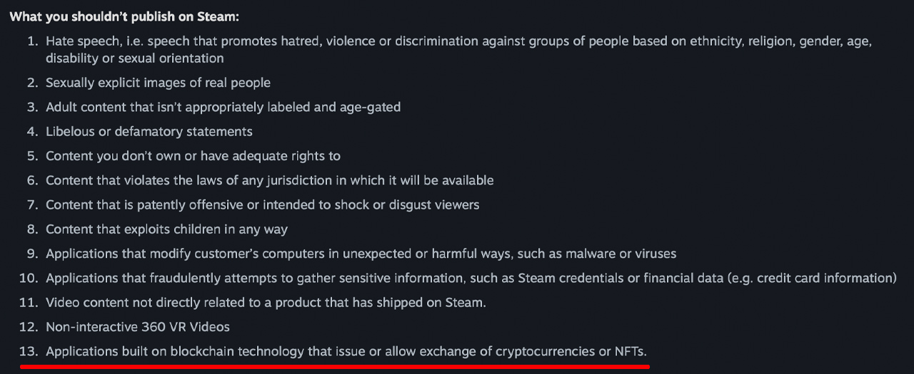 Valve بازی های ساخته شده بر روی Blockchain ، NFT ها و ارزهای رمزنگاری شده از بستر بازی Steam را ممنوع می کند