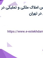 استخدام کارشناس املاک ملکی و تملیکی در بانک ایران زمین در تهران
