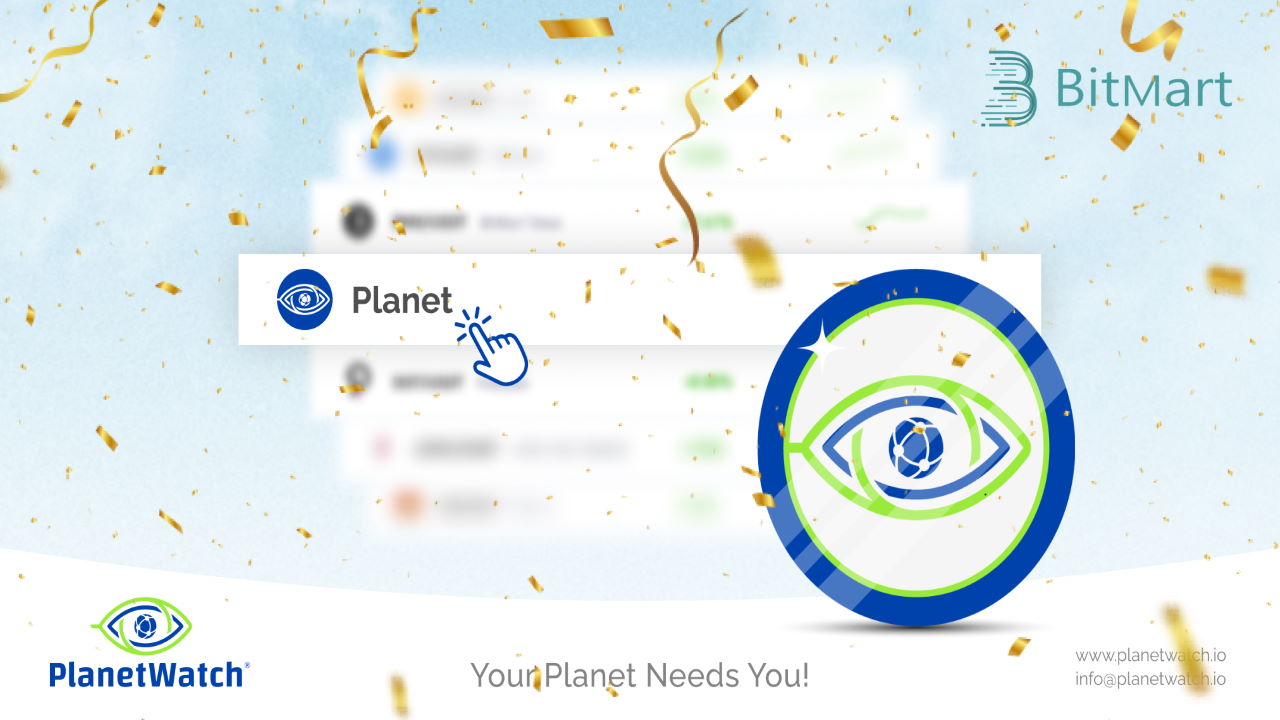 PlanetWatch لیست PLANETS Token را در Bitmart اعلام کرد