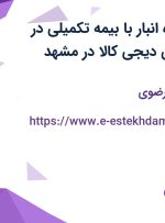 استخدام سرگروه انبار با بیمه تکمیلی در فروشگاه اینترنتی دیجی کالا در مشهد