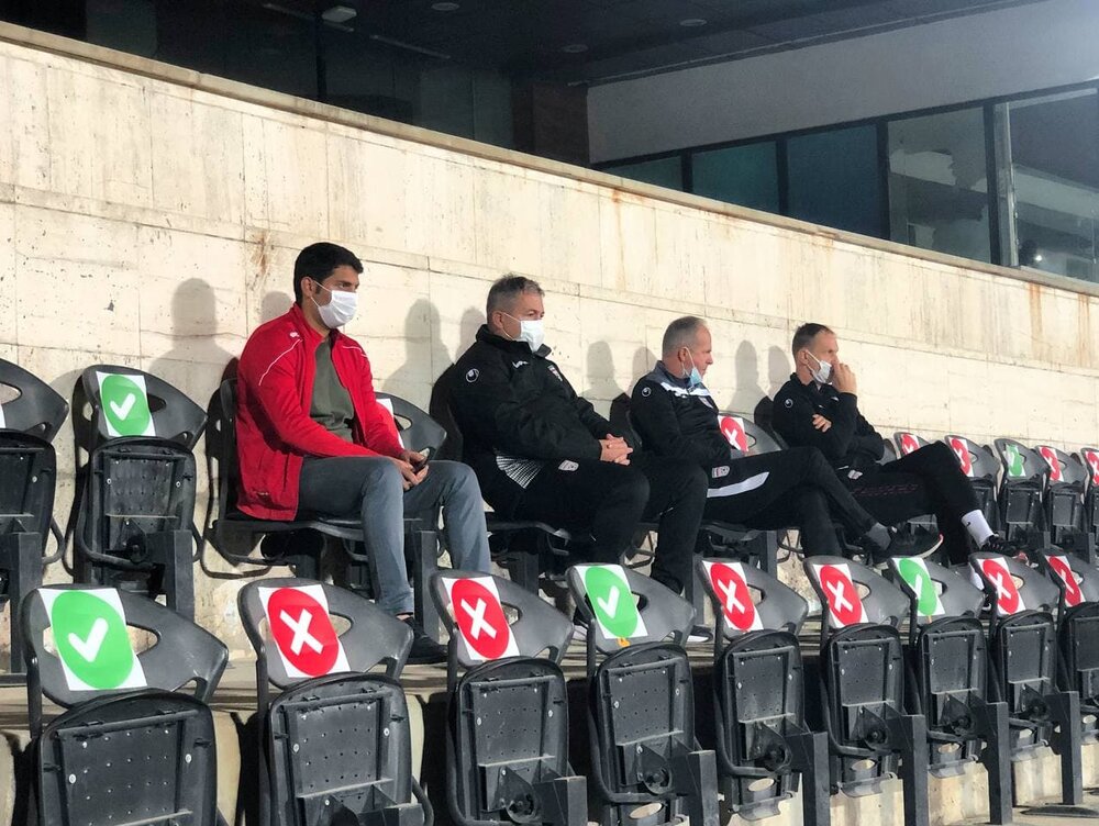 اسکوچیچ تماشاگر بازی پرسپولیس و نساجی در ورزشگاه آزادی/عکس