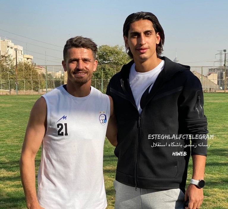 حضور ناگهانی مدافع جدا شده در تمرین استقلال/عکس