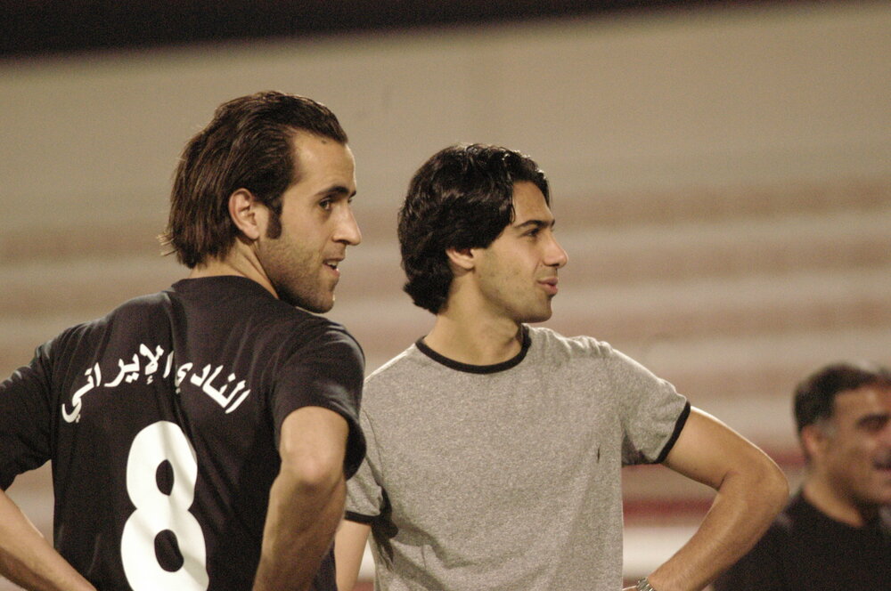 علی کریمی و فرهاد مجیدی در دبی/عکس