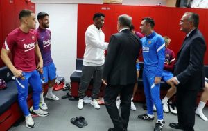 اولین دیدار ژاوی با بازیکنان بارسلونا/عکس اولین دیدار ژاوی با بازیکنان بارسلونا/عکس