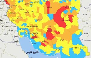 اصلاح شمار شهرهای قرمز کرونایی