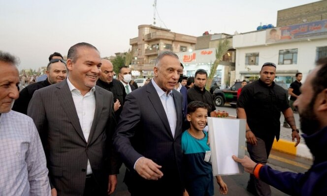 قدم‌زنی الکاظمی در بغداد/عکس
