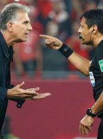 ببینید | بحث و مشاجره فغانی با کارلوس کی‌روش در دیدار مقابل تونس