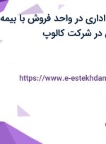 استخدام کارمند اداری در واحد فروش با بیمه تکمیلی و پاداش در شرکت کالوپ