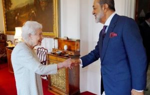دیدار سلطان عمان با ملکه انگلیس؛ طارق نشان گرفت
