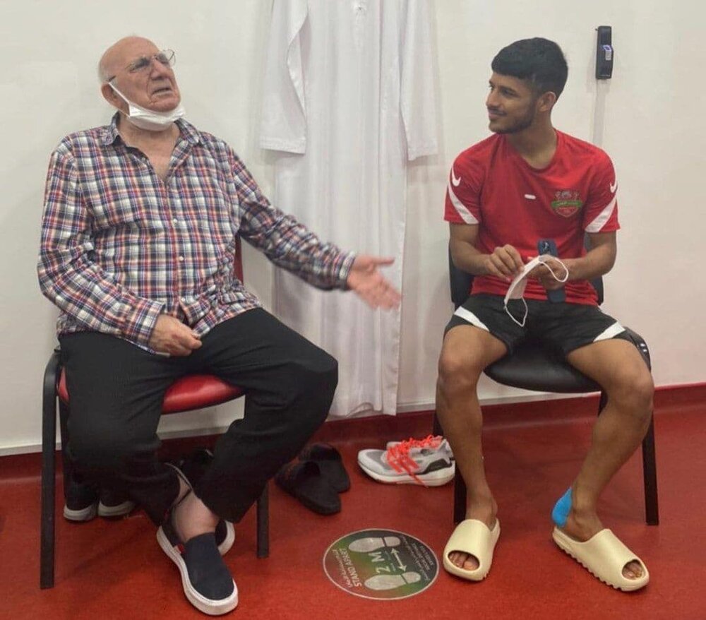 دیدار مهدی قایدی و حشمت مهاجرانی در امارات/عکس