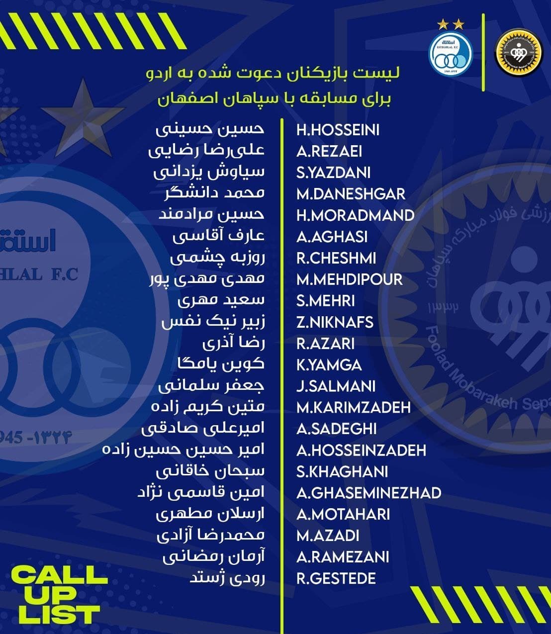 تیم فوتبال استقلال , 