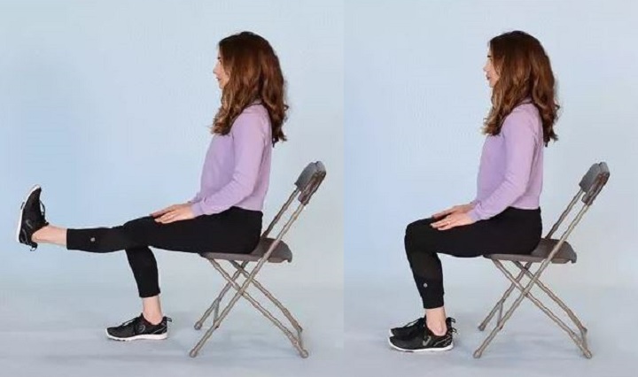 ورزش برای پارگی مینیسک زانو - حرکت جلوی پا