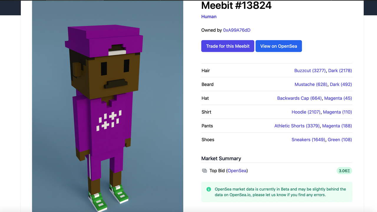 2.5 میلیارد دلار فروش NFT در این هفته، افزایش حجم 161 درصد، افزایش فروش Meebits NFT