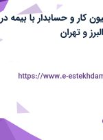 استخدام اتوماسیون کار و حسابدار با بیمه در یک مجموعه در البرز و تهران